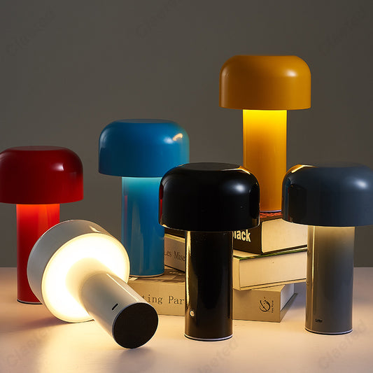 Mushroom Cordless Rechargeable USB Table Lamp
