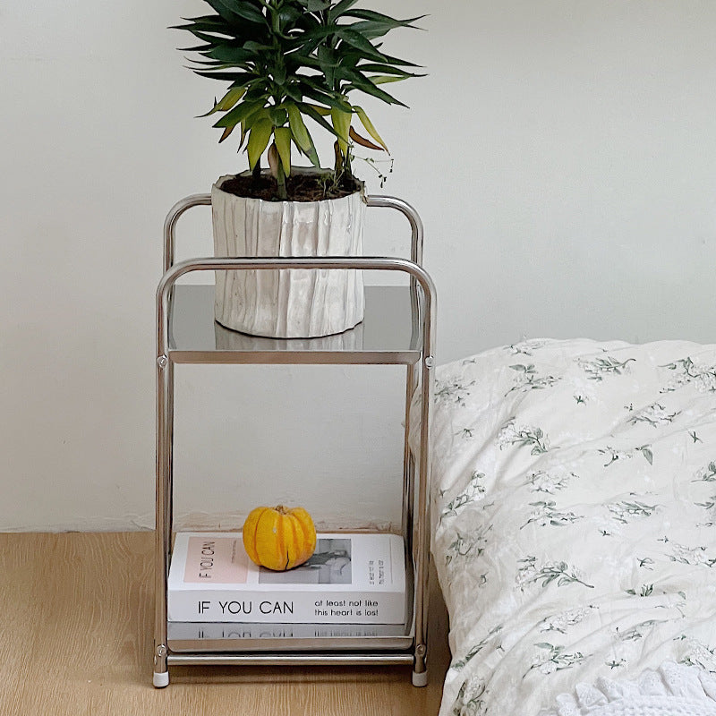Stainless Nordic Style Coffee Table and Table-side Cabinet